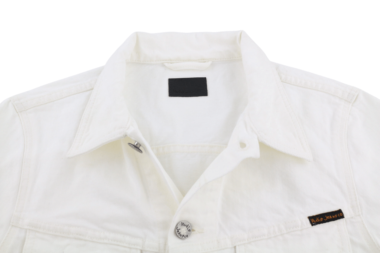Nudie Jeans PERRY S White Denim Jacket 81611 Size US S / EU 44-46 / 1 - 4 Thumbnail