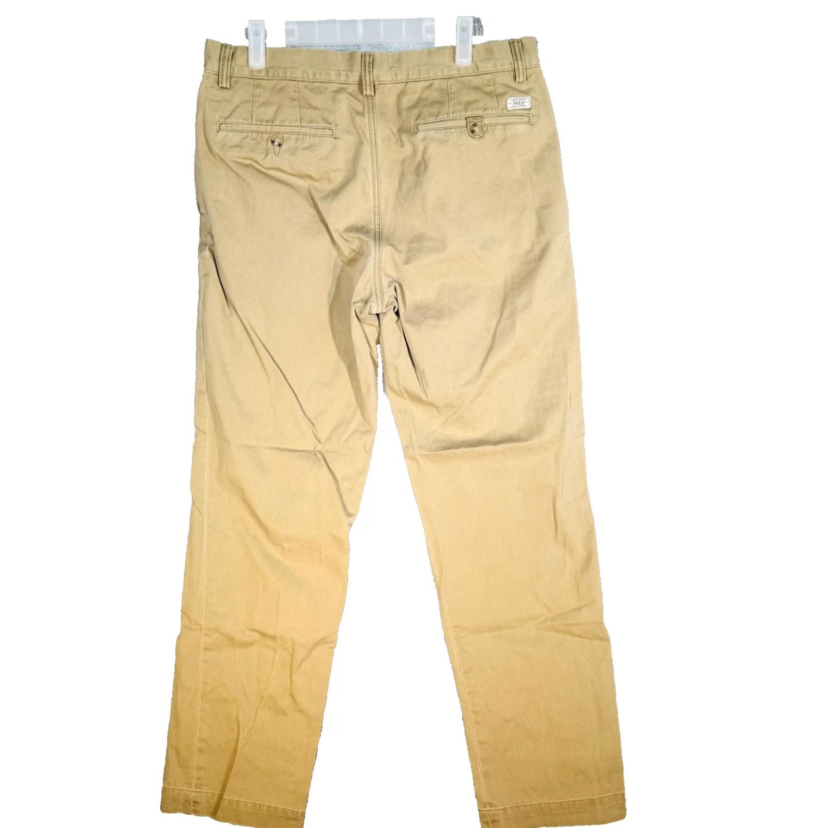Polo Ralph Lauren Polo Ralph Lauren Khakis Mens 32x32 Beige Cotton Flat Front Chino Pants Size US XS / EU 42 / 0 - 2 Thumbnail