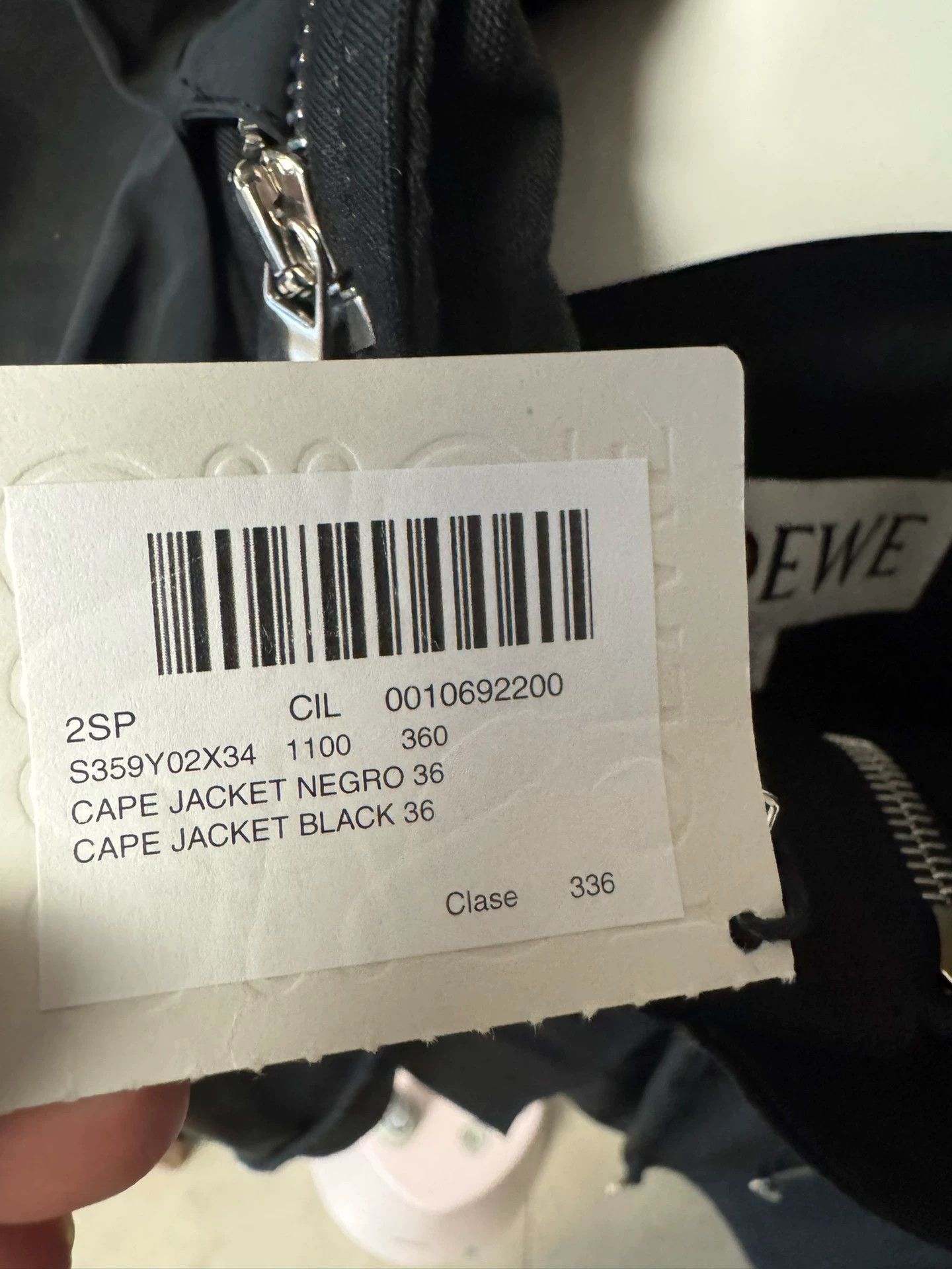 Loewe LOEWE 36 Leather Drawstring Stowable Jacket New with Tags Size XS / US 0-2 / IT 36-38 - 4 Thumbnail