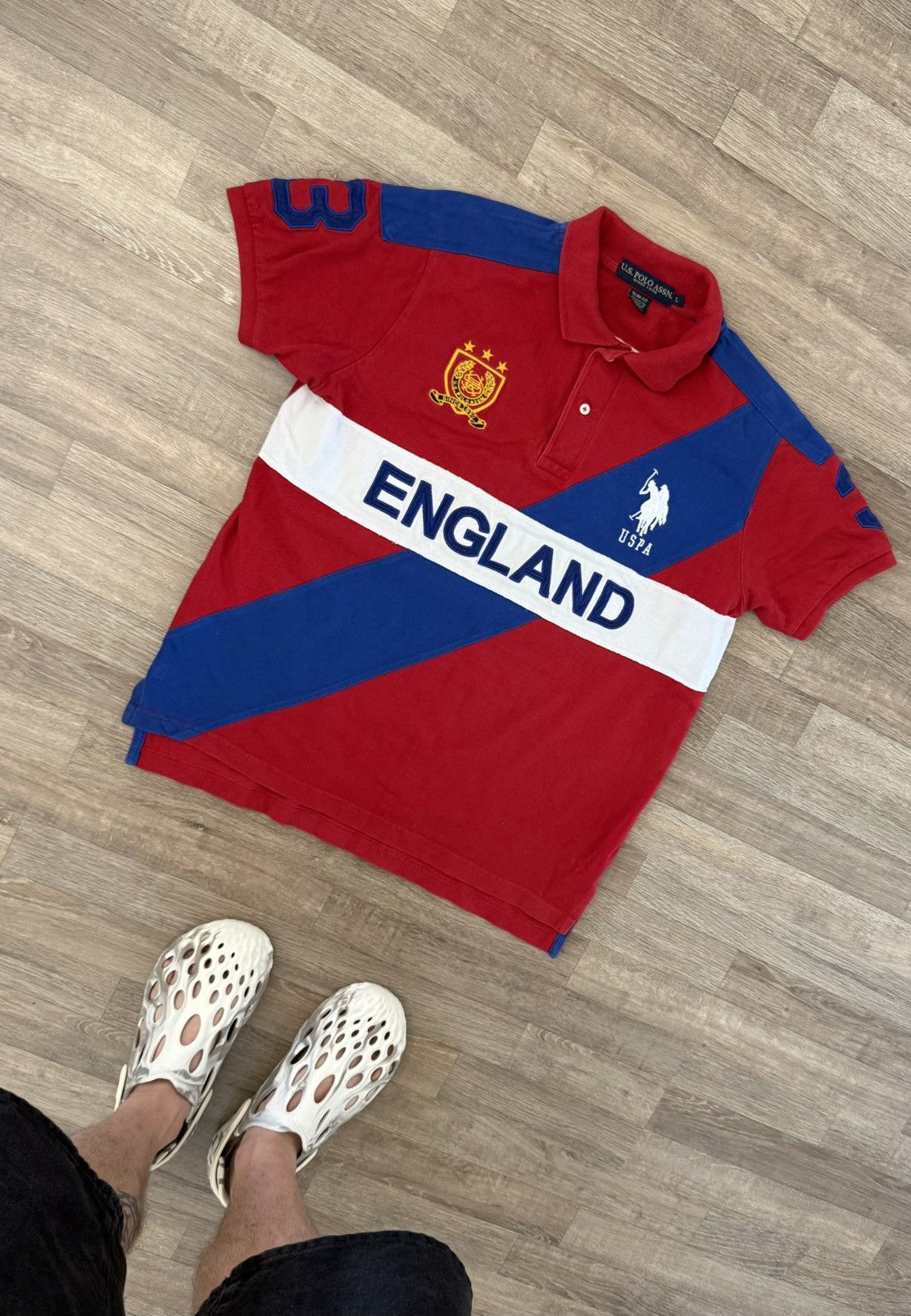 U.S. Polo Assn. VINTAGE Y2K U.S POLO ASSN ENGLAND CHIEF KEEF POLO RAP SHIRT Size US L / EU 52-54 / 3 - 4 Thumbnail
