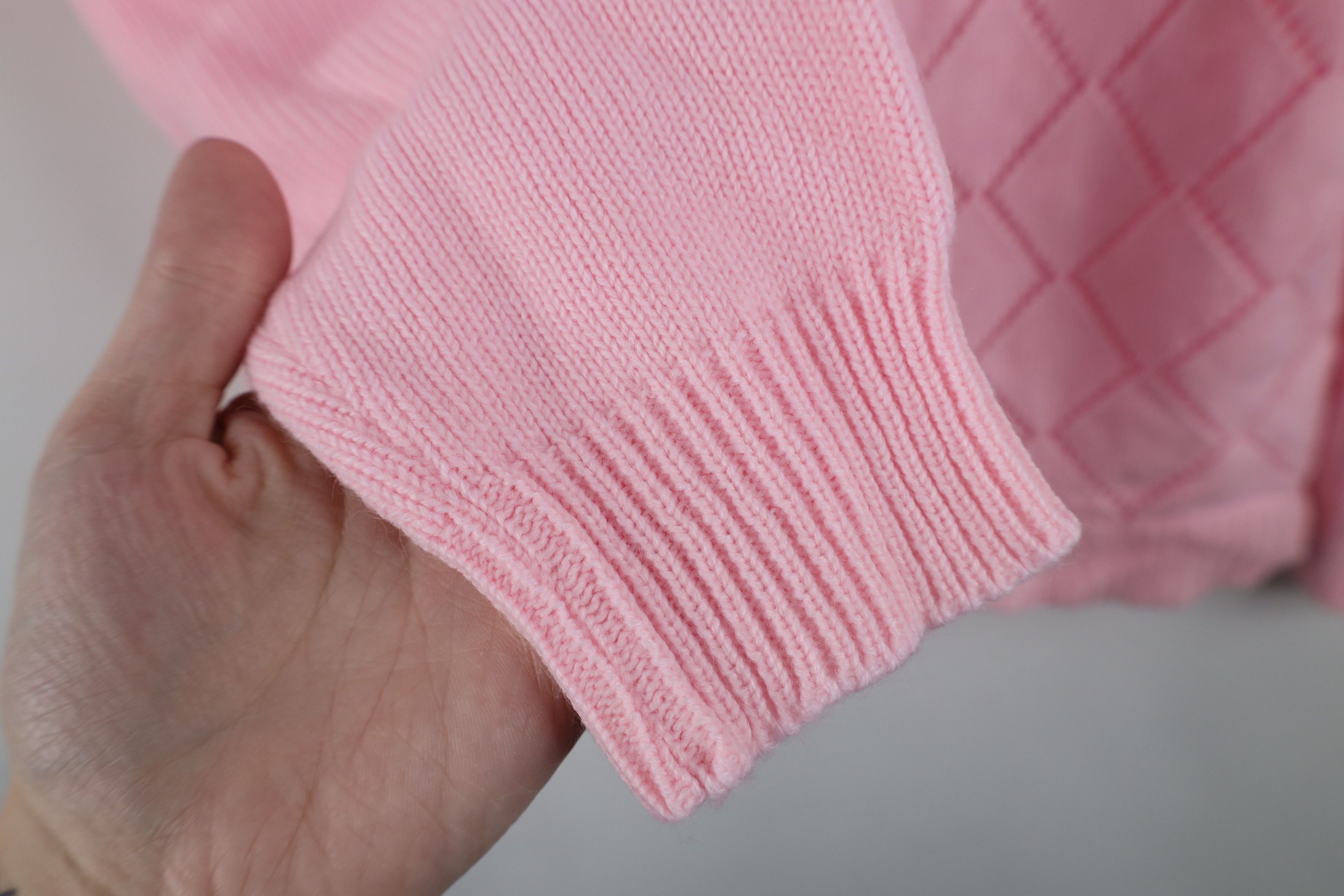 Vintage Vintage 60s 70s Streetwear Knit Back Zip Sweater Pink Size XS / US 0-2 / IT 36-38 - 7 Thumbnail