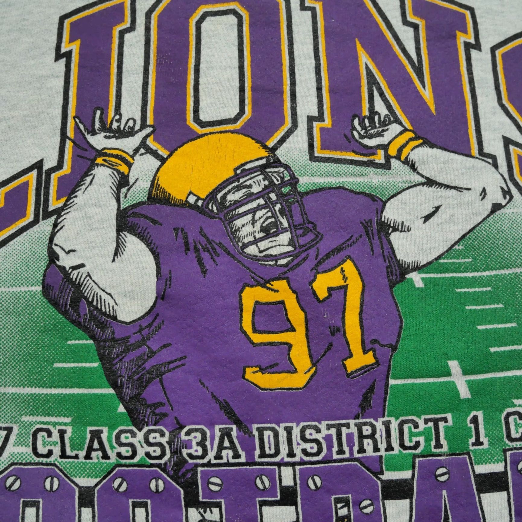 Fruit Of The Loom VINTAGE Fruit of the Loom Sweatshirt Men 90s Pullover Crew Neck XL Gray/Gray Football Winter 1997 Size US XL / EU 56 / 4 - 3 Thumbnail