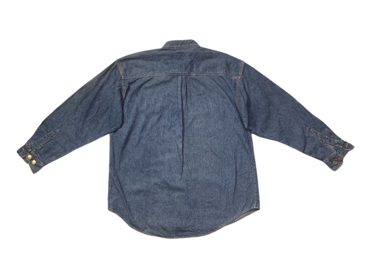 Designer × Japanese Brand Rare Design Pract Studio Satisfaction Soft Denim Shirts Size US M / EU 48-50 / 2 - 2 Thumbnail