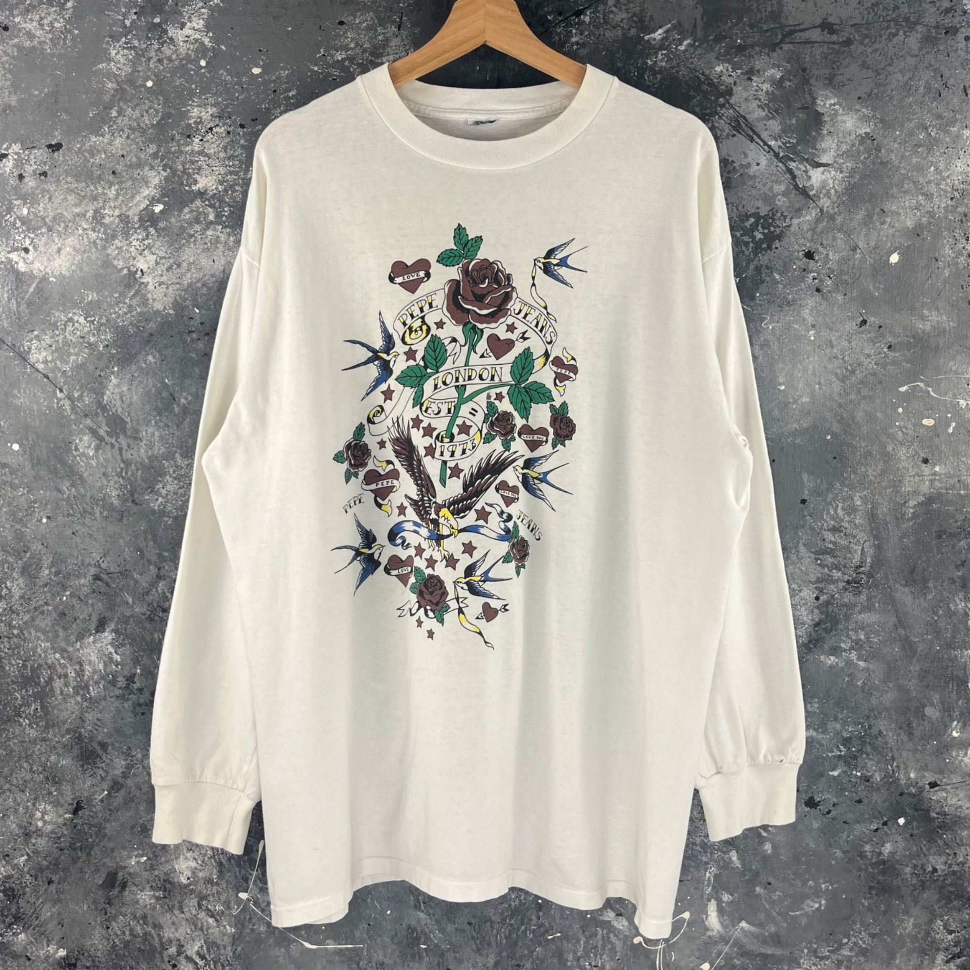 Pepe Jeans × Vintage Vintage Y2K Pepe Jeans long sleeve Size US XL / EU 56 / 4 - 1 Thumbnail