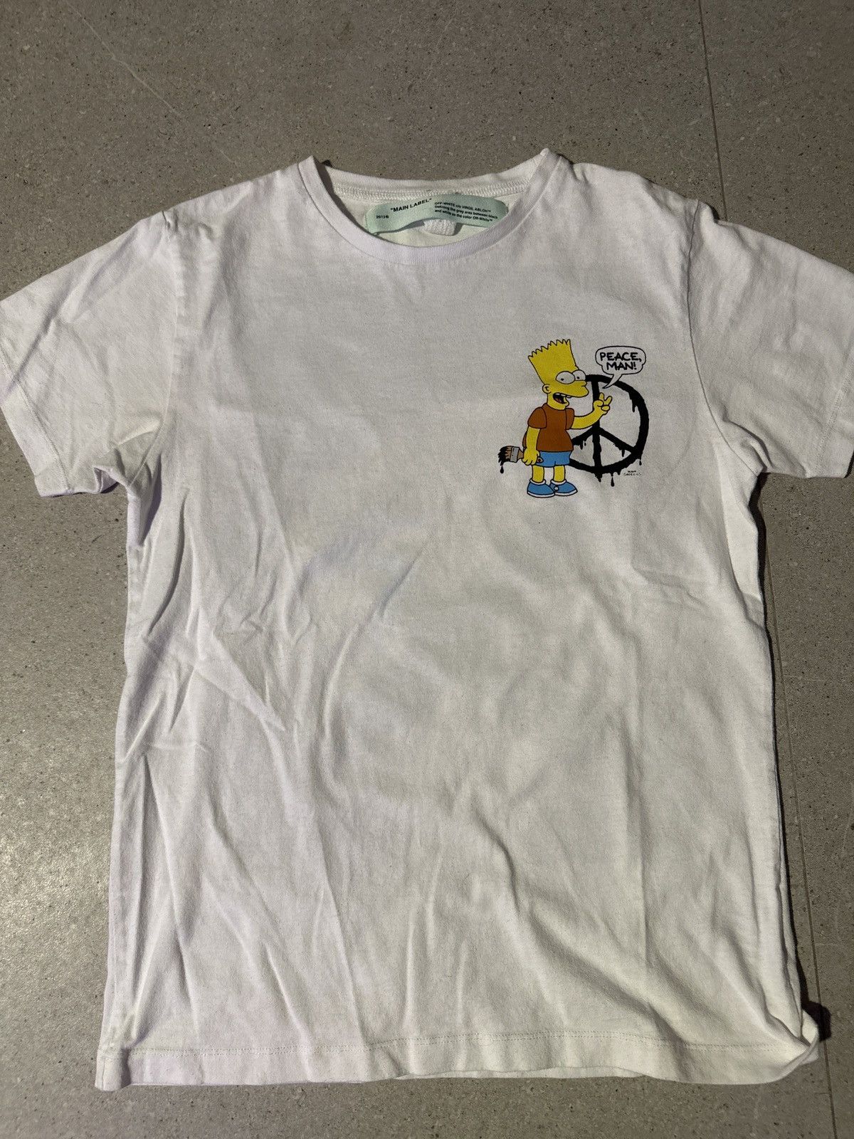 Off White OFF WHITE Bart Simpson T Shirt Grailed