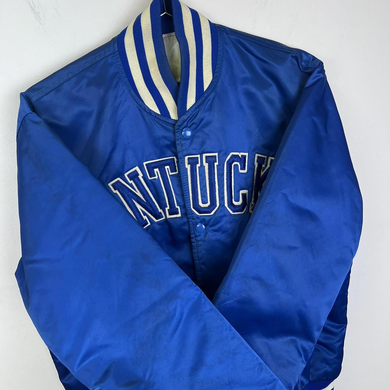 Starter × Vintage Vintage Kentucky Varsity Jacket - Royal Blue Satin Starter Size US M / EU 48-50 / 2 - 2 Thumbnail
