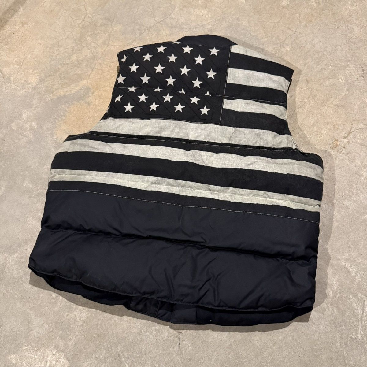 Denim & Supply Ralph Lauren Vtg Ralph Lauren Flag Puffer Vest ERD Grunge Distressed Y2K Size US XXL / EU 58 / 5 - 2 Thumbnail