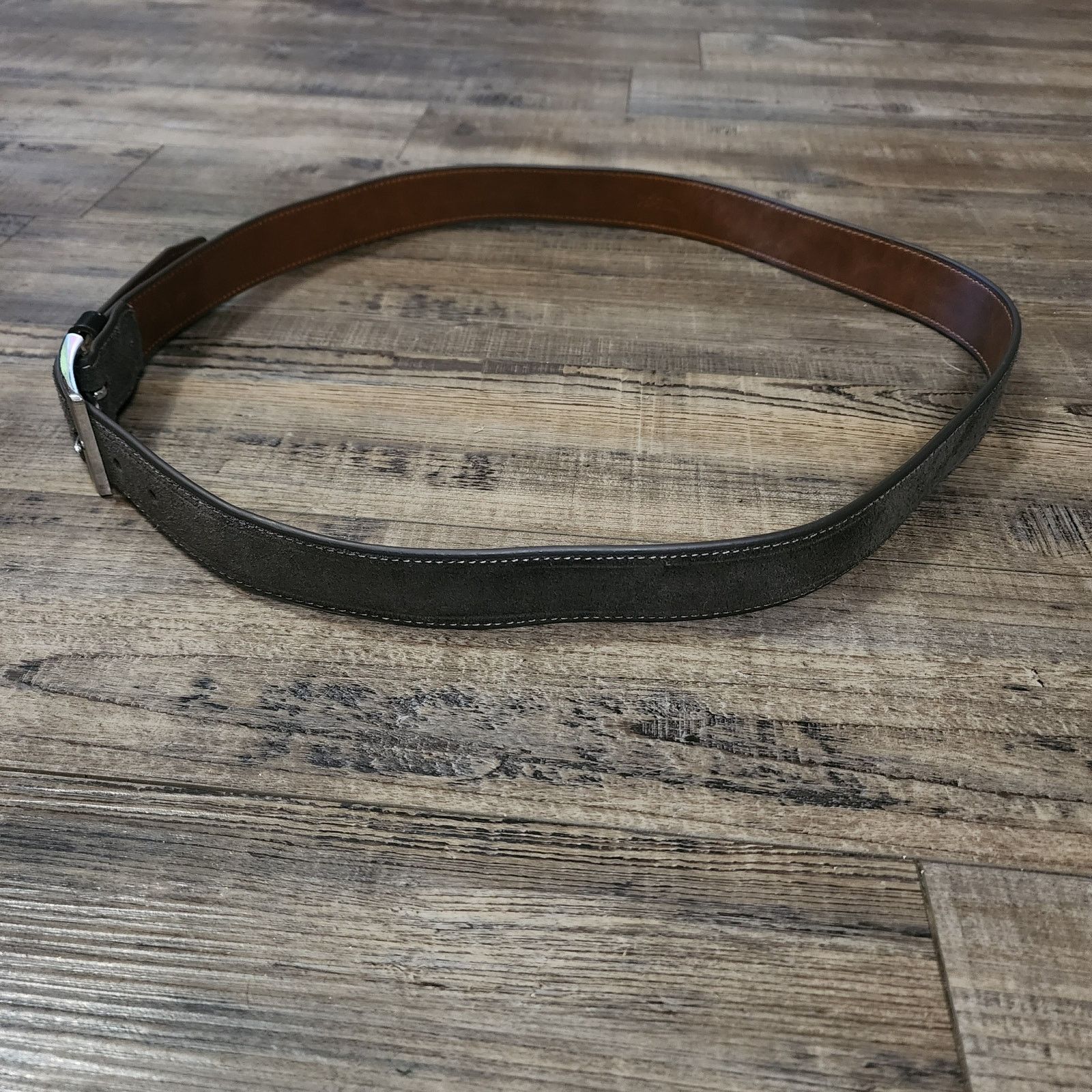Johnston & Murphy Johnston & Murphy brown suede belt size 44 D Size 44 - 2 Thumbnail