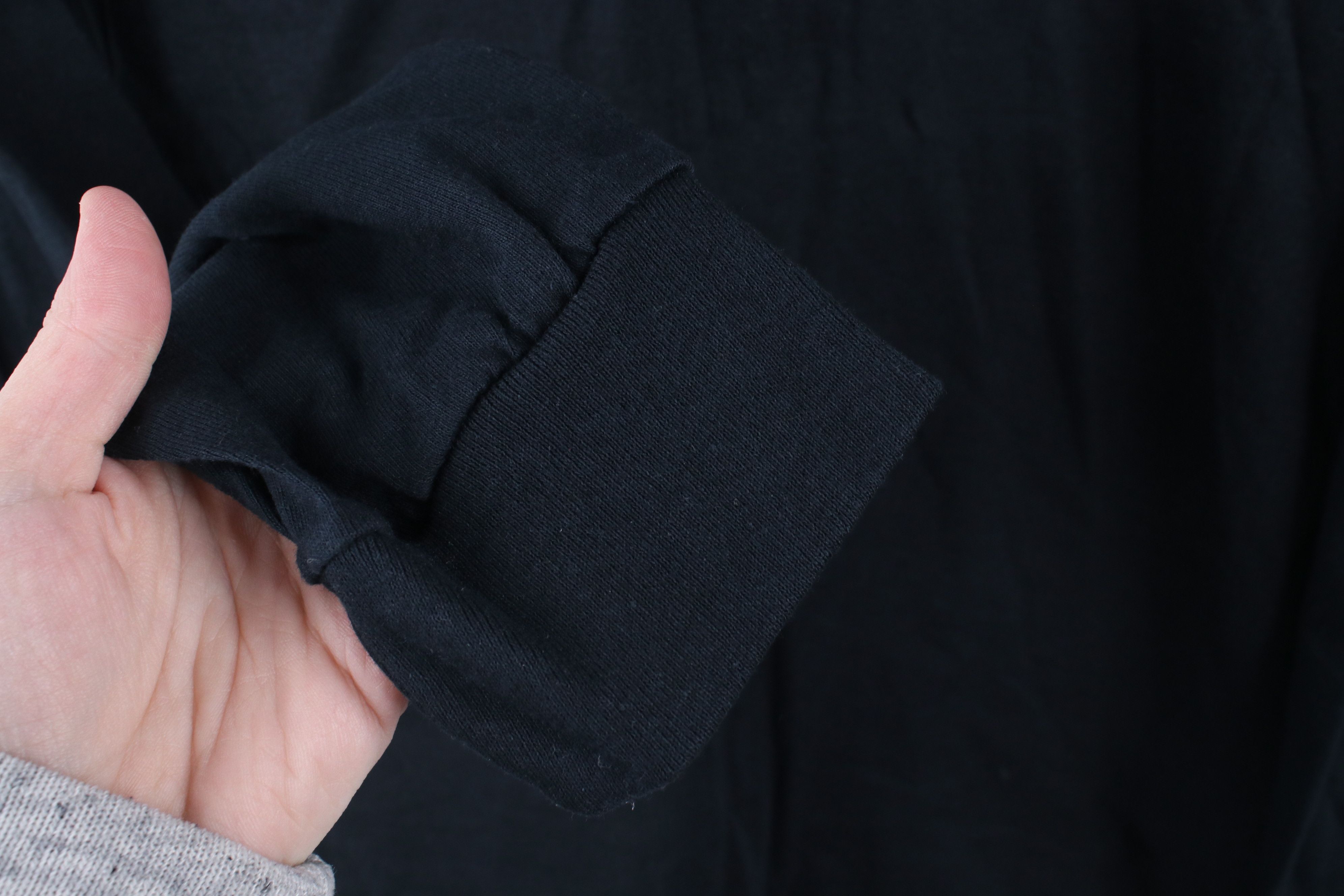 Vintage Vintage 90s Streetwear Long Sleeve T-Shirt Black Cotton Size US M / EU 48-50 / 2 - 5 Thumbnail