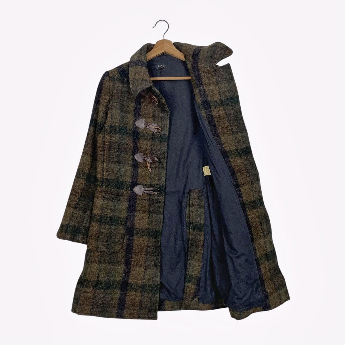 A.P.C. Vintage APC Tartan Duffle Coat Size XS / US 0-2 / IT 36-38 - 10 Thumbnail