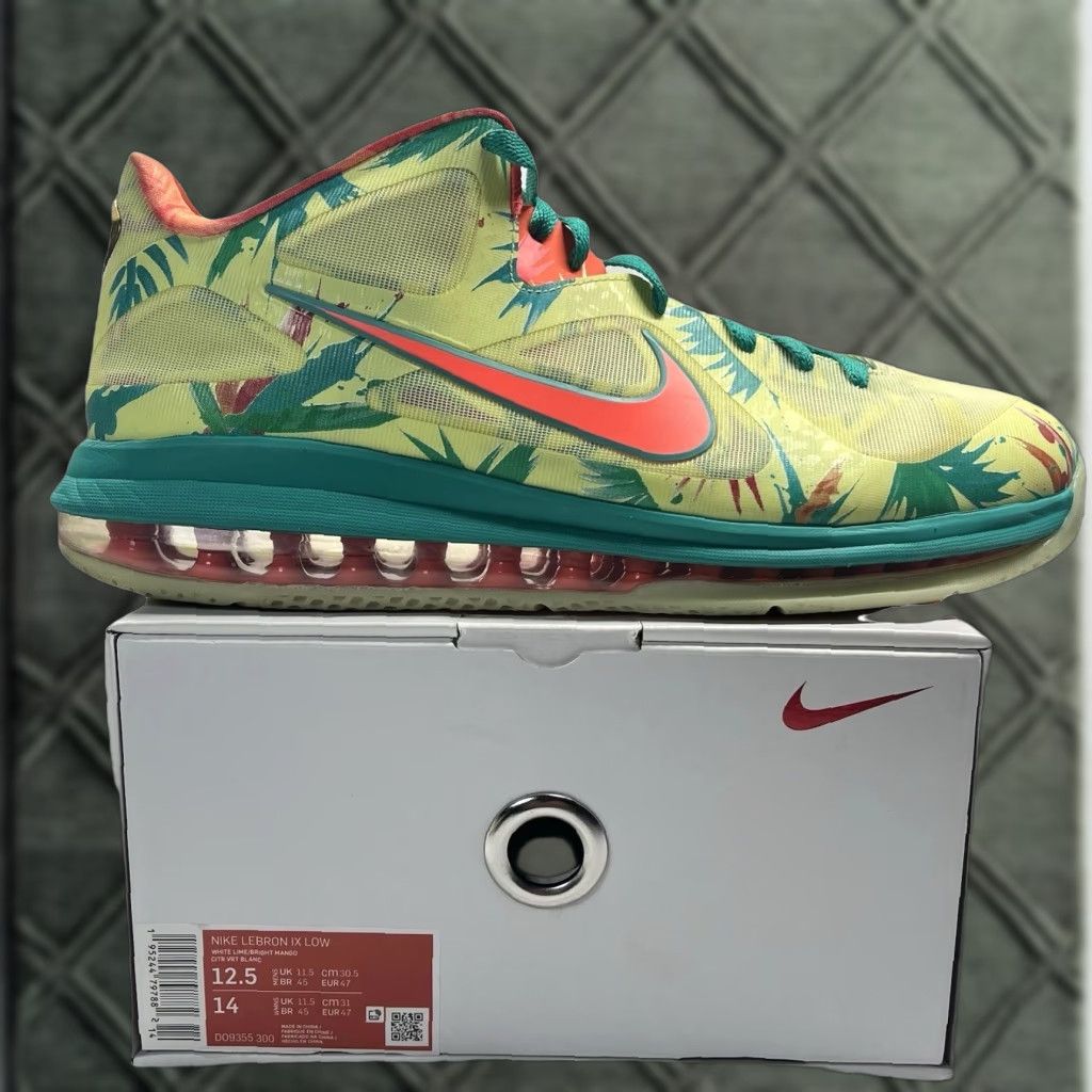 Nike Nike LeBron 9 Low LeBronold Palmer Sneakers Men 12.5 Green DO9355-300 2022 Low Top Athletic ShoesVU Size US 12 / EU 45 - 1 Thumbnail