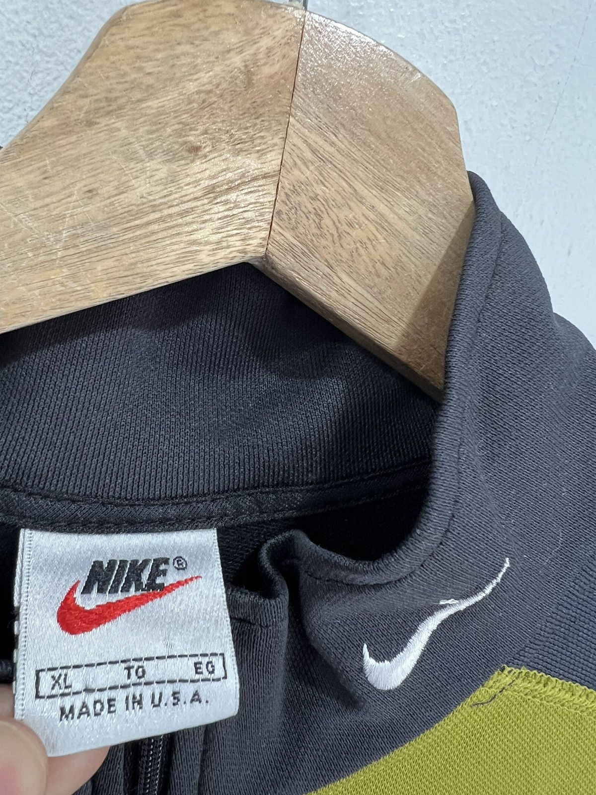 Nike Vintage Nike Quarter Zip Longsleeve Shirt XL swoosh check Size US XL / EU 56 / 4 - 5 Thumbnail
