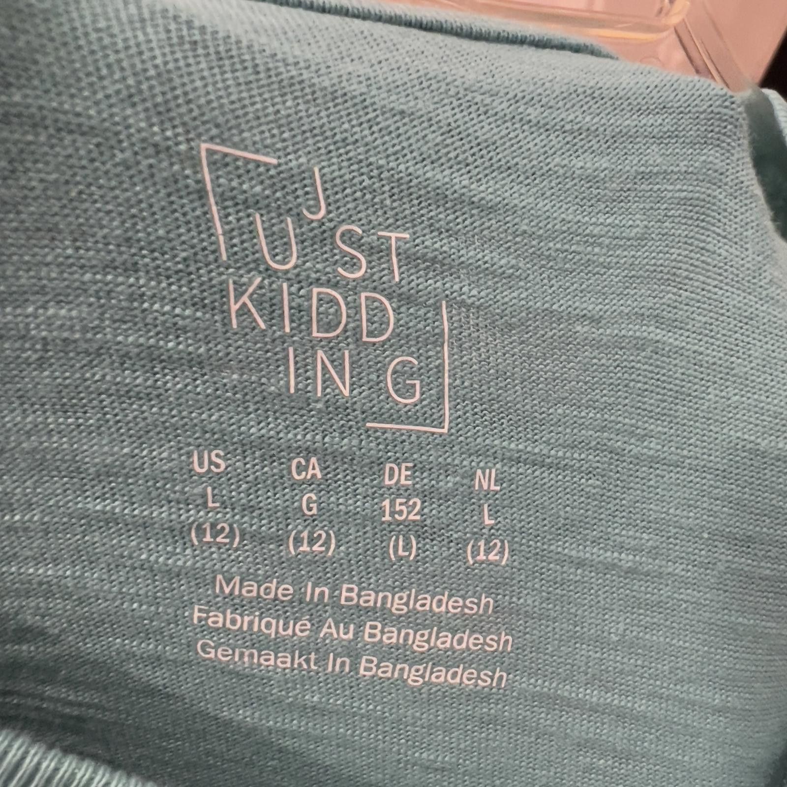 Other Just Kidding Kids' Long Sleeve Light Blue Top Size Large Size L / US 10 / IT 46 - 3 Thumbnail