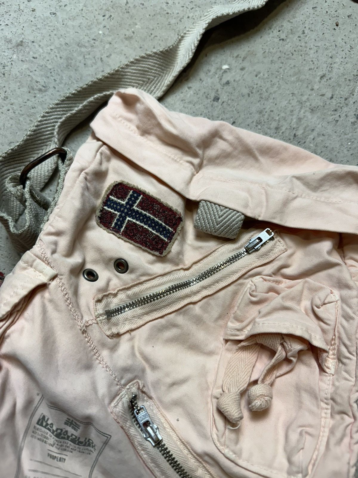 Napapijri × Vintage Vintage Y2K Napapijri Avantgarde Messenger Pocket Bag Size ONE SIZE - 3 Thumbnail