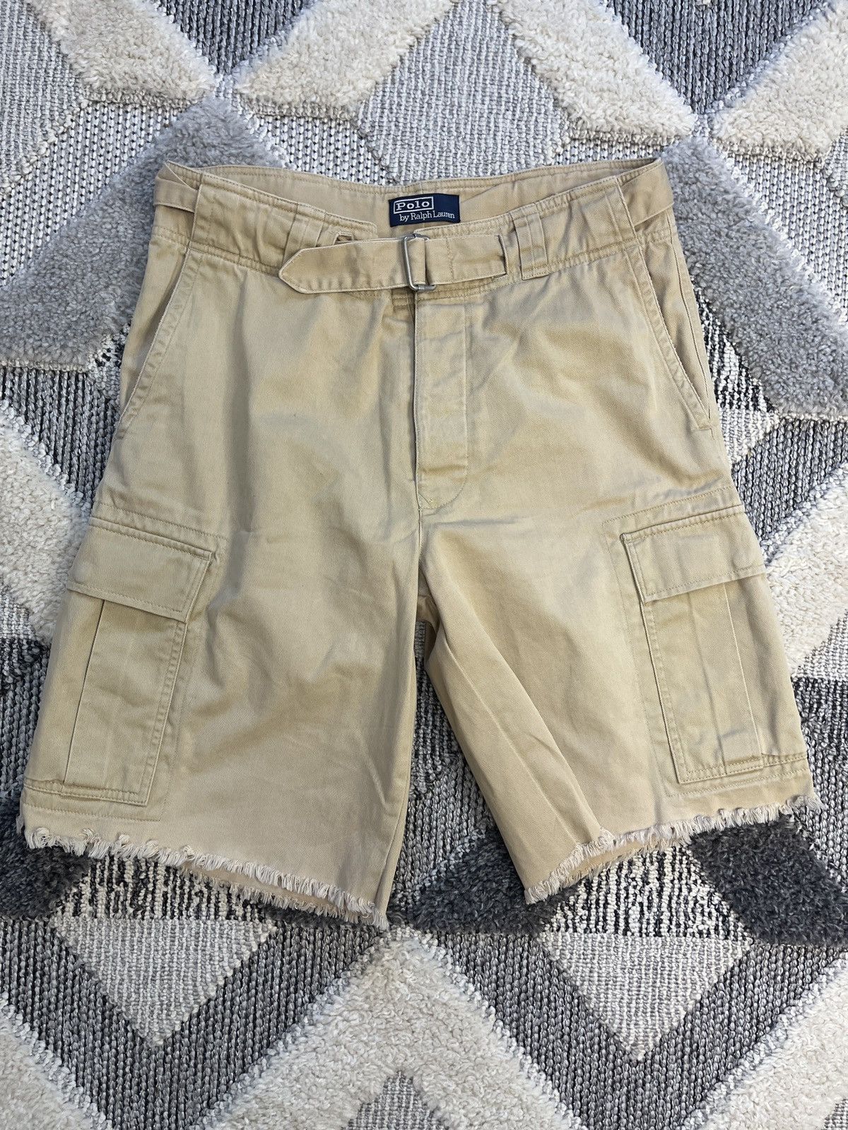 Polo Ralph Lauren × Ralph Lauren × Vintage RALPH LAUREN VINTAGE RARE CARGO SHORTS Size US 31 - 1 Thumbnail