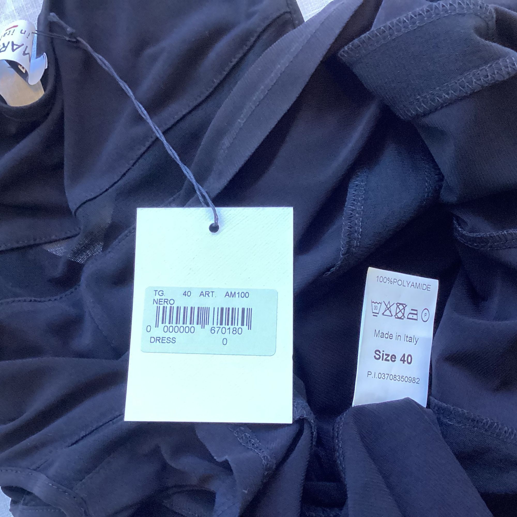 Other A.Marsi Black Asymmetrical Dress Size S Made In Italy Sleeve Size S / US 4 / IT 40 - 9 Thumbnail