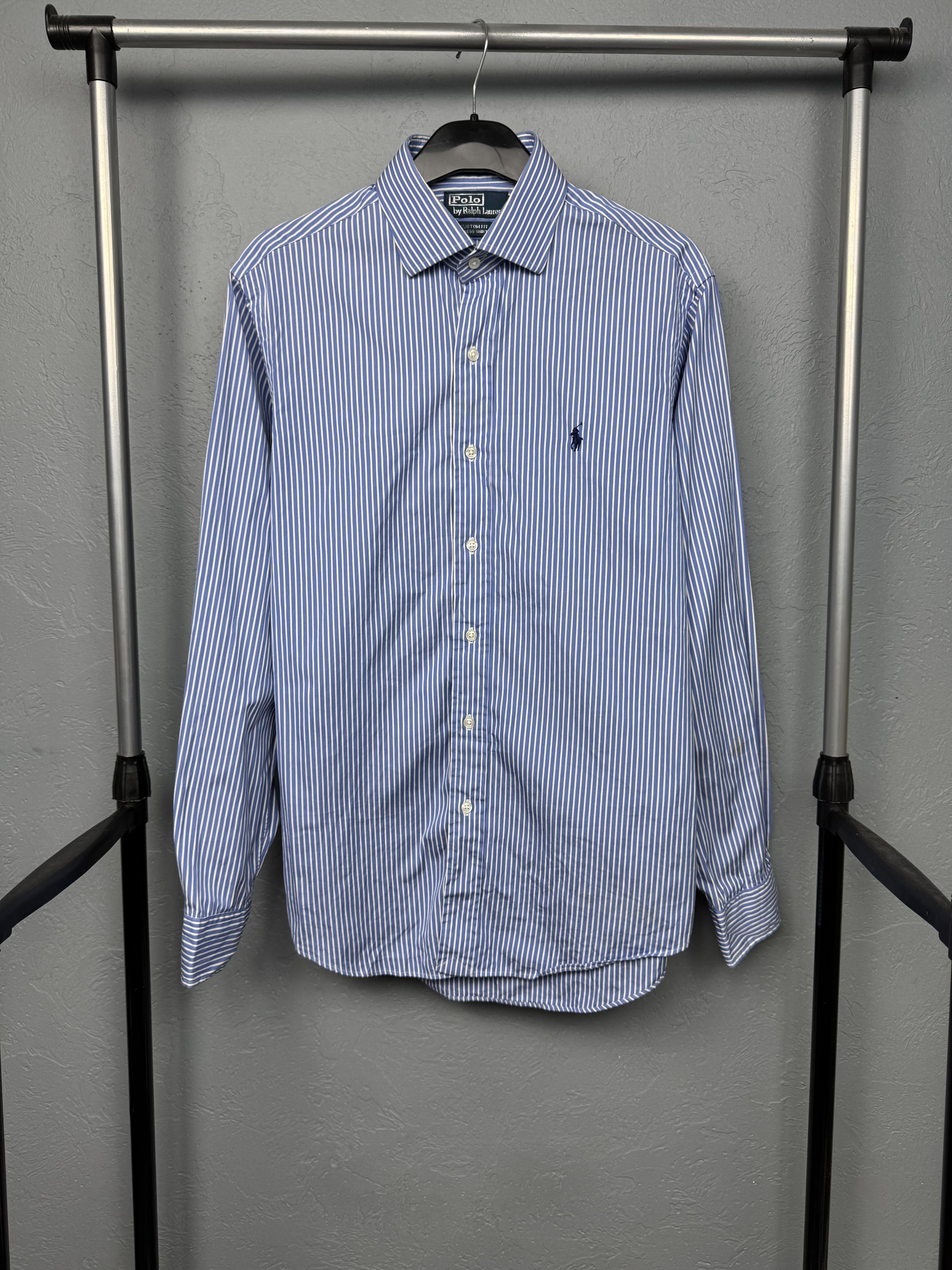 Polo Ralph Lauren Polo Ralph Lauren Vintage Mens Long Sleeve Striped Shirt Size US L / EU 52-54 / 3 - 1 Thumbnail