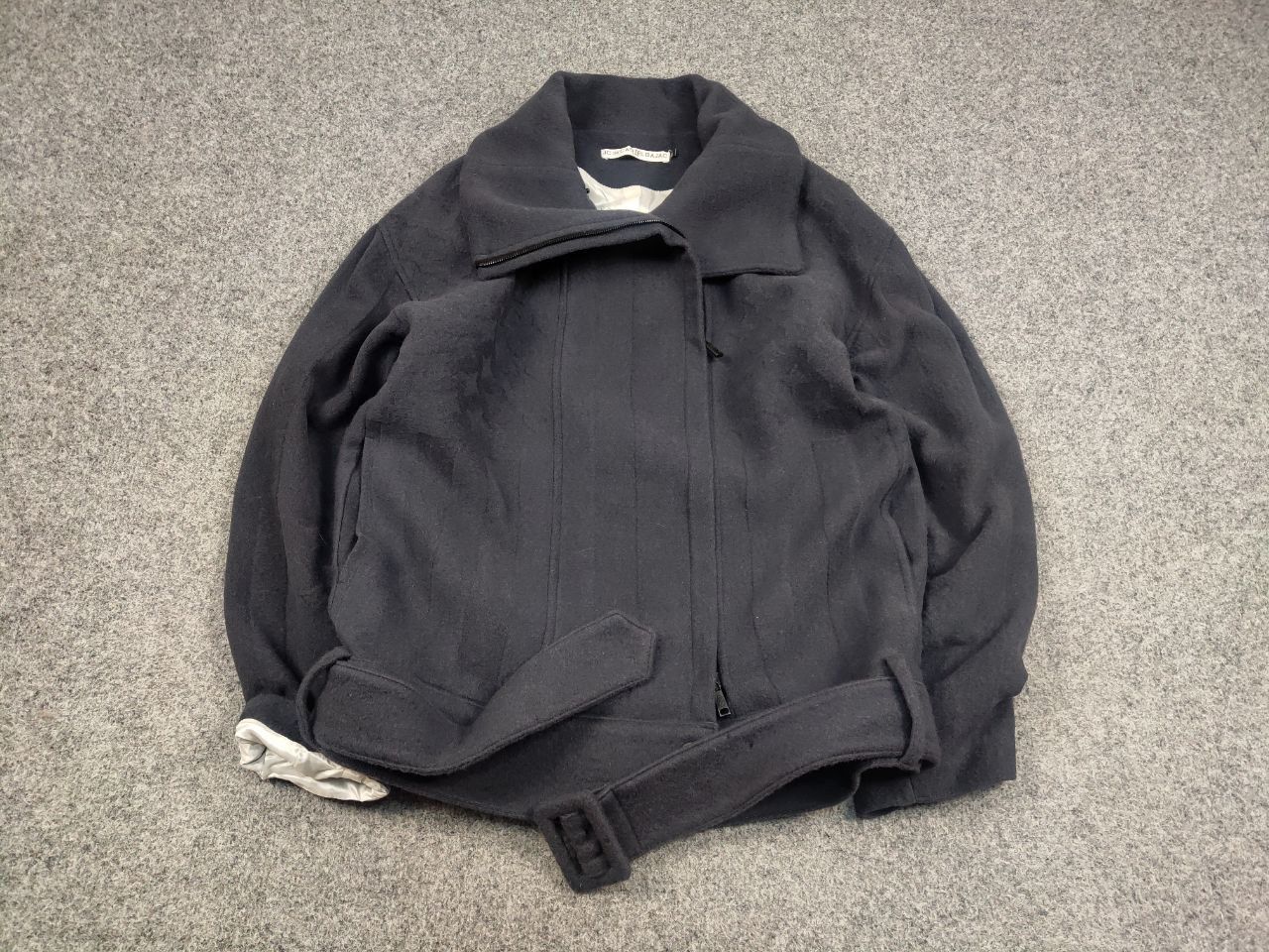 Jean Charles De Castelbajac JC de Castelbajac Paris Design Gray Wool Zip Women's Jacket Size M / US 6-8 / IT 42-44 - 2 Thumbnail