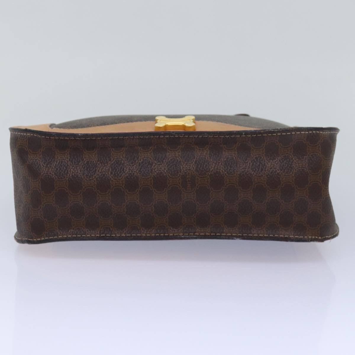 Celine CELINE Macadam Canvas Hand Bag Pvc Leather Brown Size ONE SIZE - 9 Thumbnail
