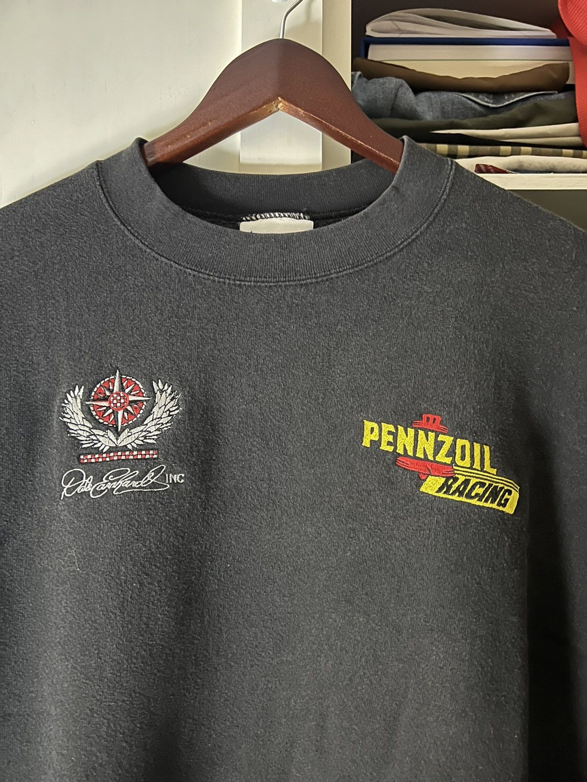 Chase Authentics Vintage Dale Earnhardt Racing Faded Crewneck Sweater Size US M / EU 48-50 / 2 - 2 Thumbnail