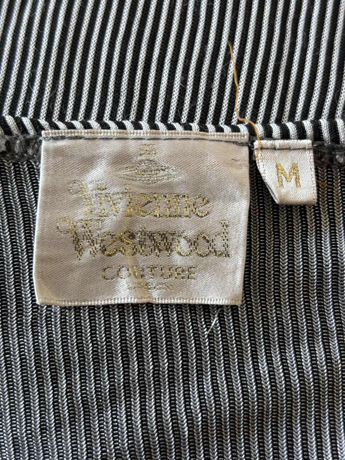 Malcolm McLaren × Seditionaries × Vivienne Westwood 1990s COUTURE Ribbed T-Shirt Size US M / EU 48-50 / 2 - 3 Thumbnail