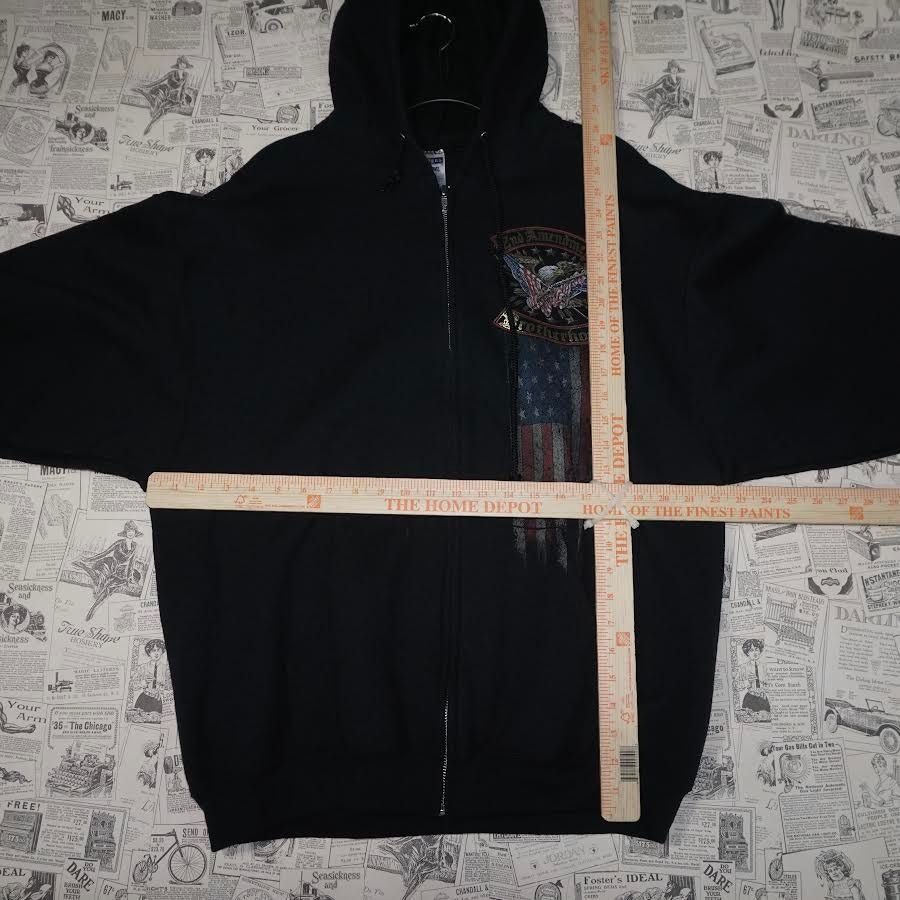 Vintage XL- Vintage / Y2K 2000’s American 2nd Amendment zipup hoodie Size US XL / EU 56 / 4 - 4 Thumbnail