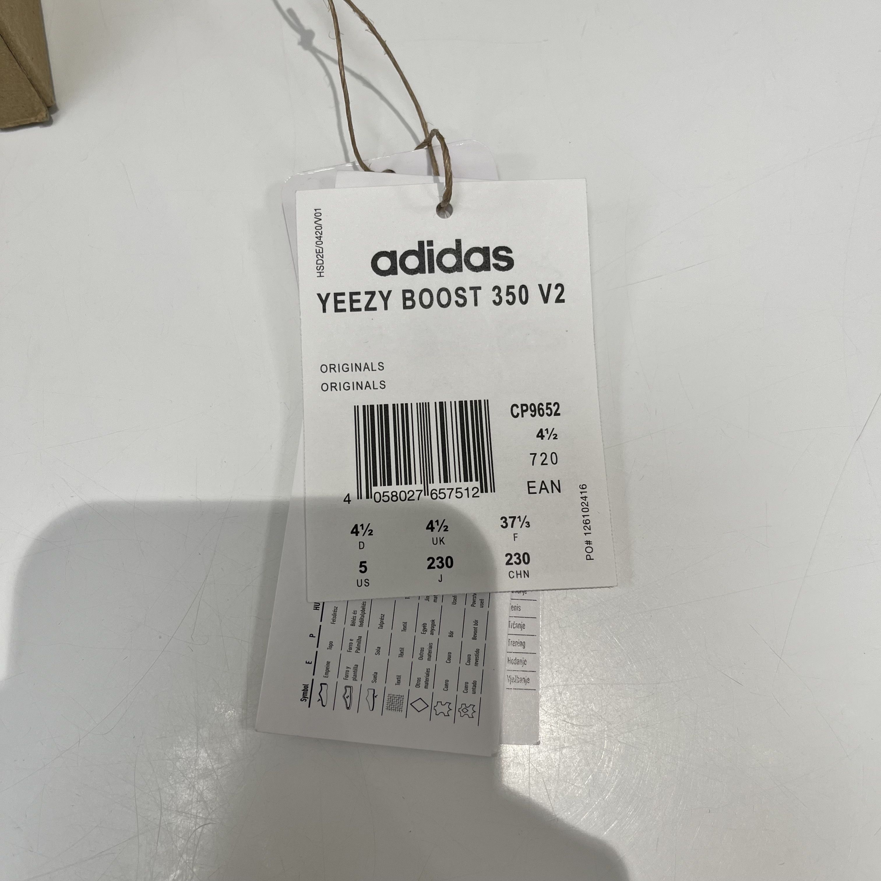 Adidas Adidas Yeezy Boost 350 V2 Black Red Size US 5 / EU 37 - 13 Thumbnail