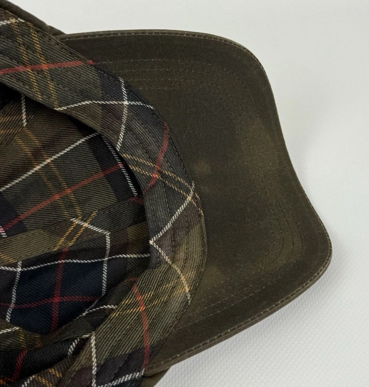 Barbour Barbour Waxed Cotton Baseball Cap Hat One Size Green Top Size ONE SIZE - 11 Thumbnail