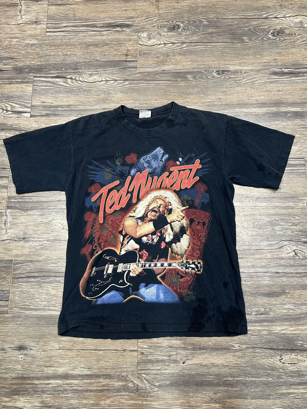 All Sport × Vintage 90’s Ted Nugent Tour Graphic T-Shirt Size US L / EU 52-54 / 3 - 1 Thumbnail