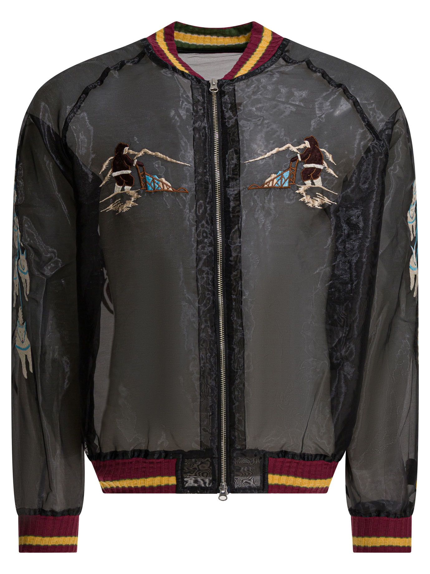 Kapital Kapital Sheer Pearl Mosquito Guard Bomber Jacket tag size 3 Men - USA Duties Paid Size US L / EU 52-54 / 3 - 1 Thumbnail