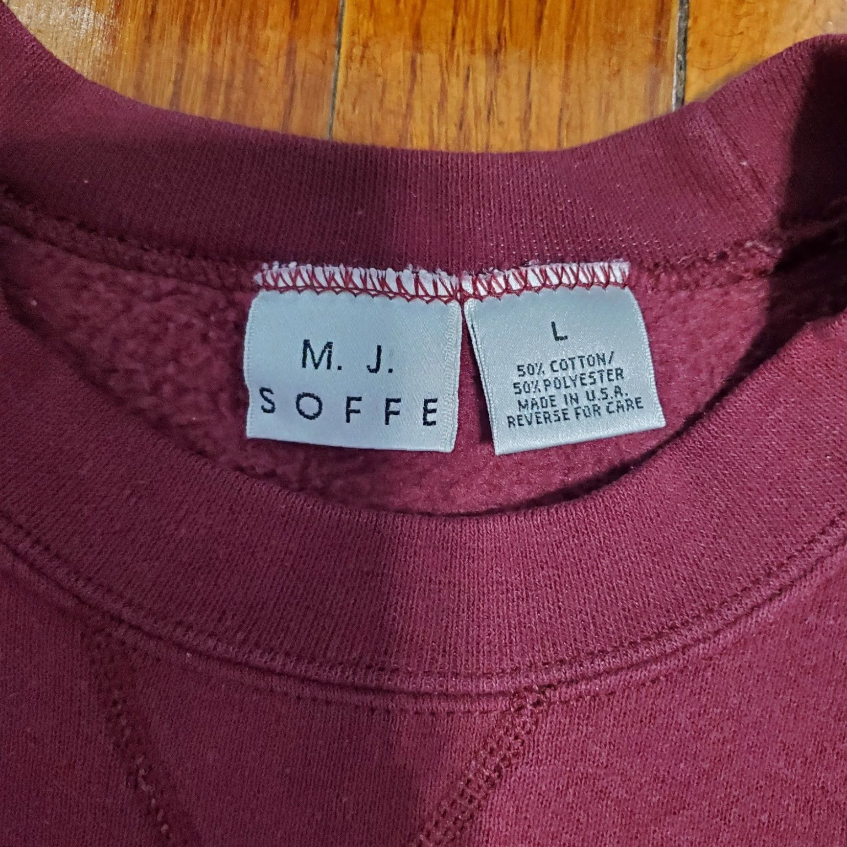 Soffe VINTAGE Virginia Tech Soffe Pullover Sweatshirt Shirt Adult L Red 90s Letterman Mens Size US L / EU 52-54 / 3 - 5 Thumbnail