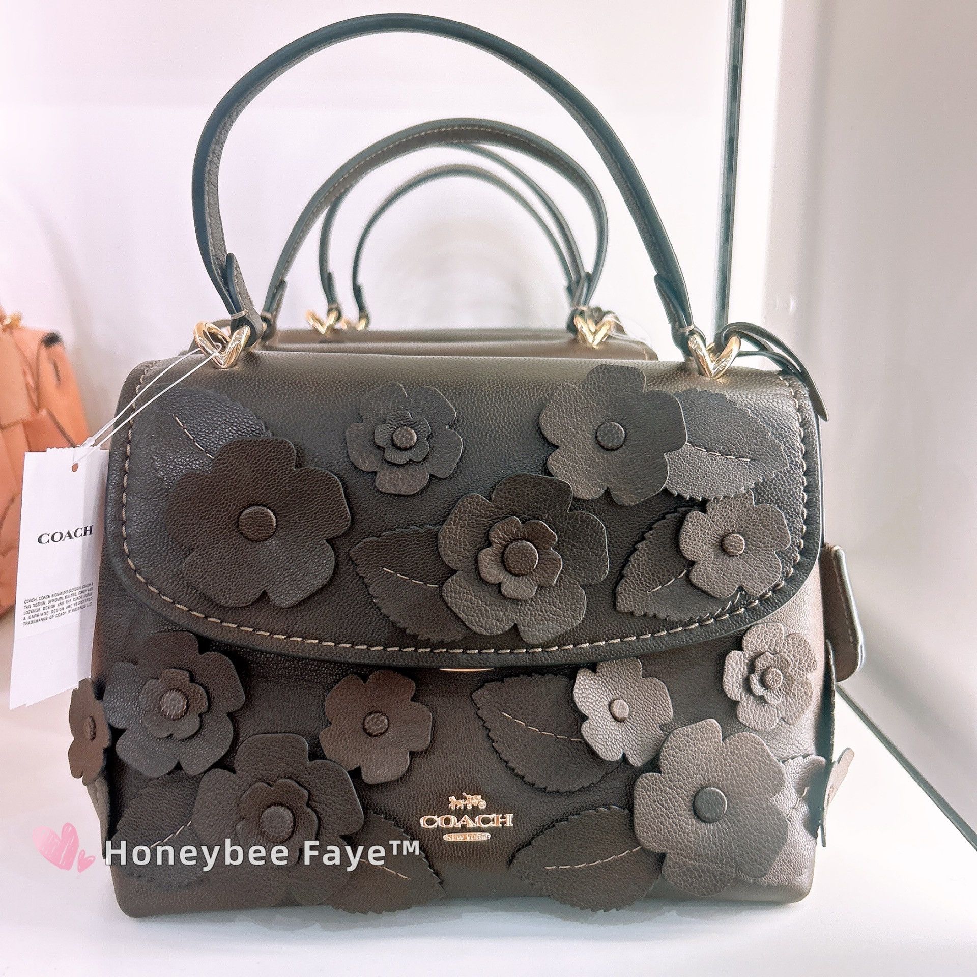Coach NWT Coach Emory Top Handle Bag With Floral Applique CDY44 Size ONE SIZE - 1 Thumbnail