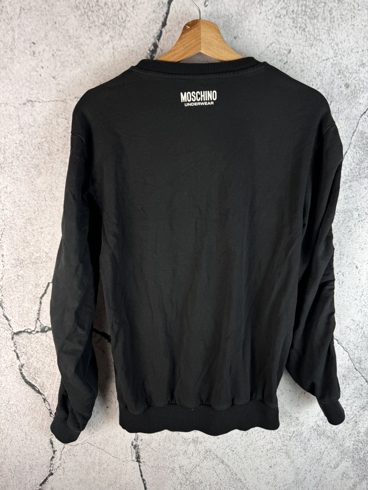 Moschino Moschino Stripes Black Crewneck Sweatshirt L Size US XS / EU 42 / 0 - 2 Thumbnail