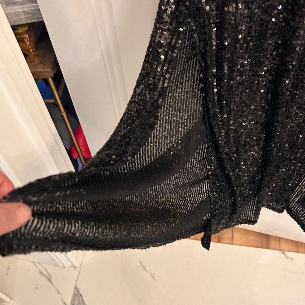 Show Me Your MuMu Show Me Your Mumu Blk Sequin Midi Dress S Size XS / US 0-2 / IT 36-38 - 12 Thumbnail