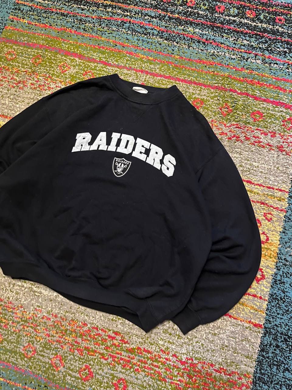 NFL Vintage Oakland Raiders Boxy Sweatshirt Y2K Rare L Size US L / EU 52-54 / 3 - 2 Thumbnail