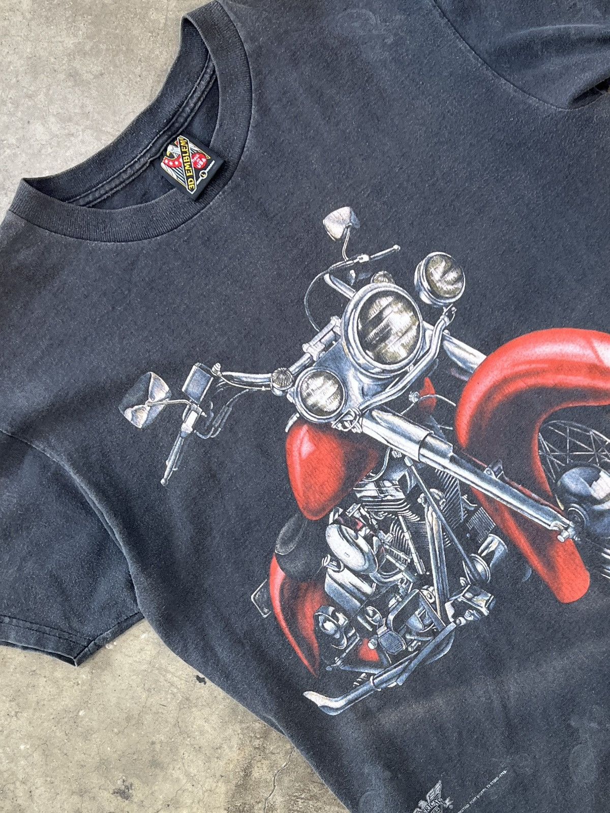 Harley Davidson Vintage 1993 3D Emblem AOP Motorcycle American Biker Large Size US L / EU 52-54 / 3 - 1 Thumbnail