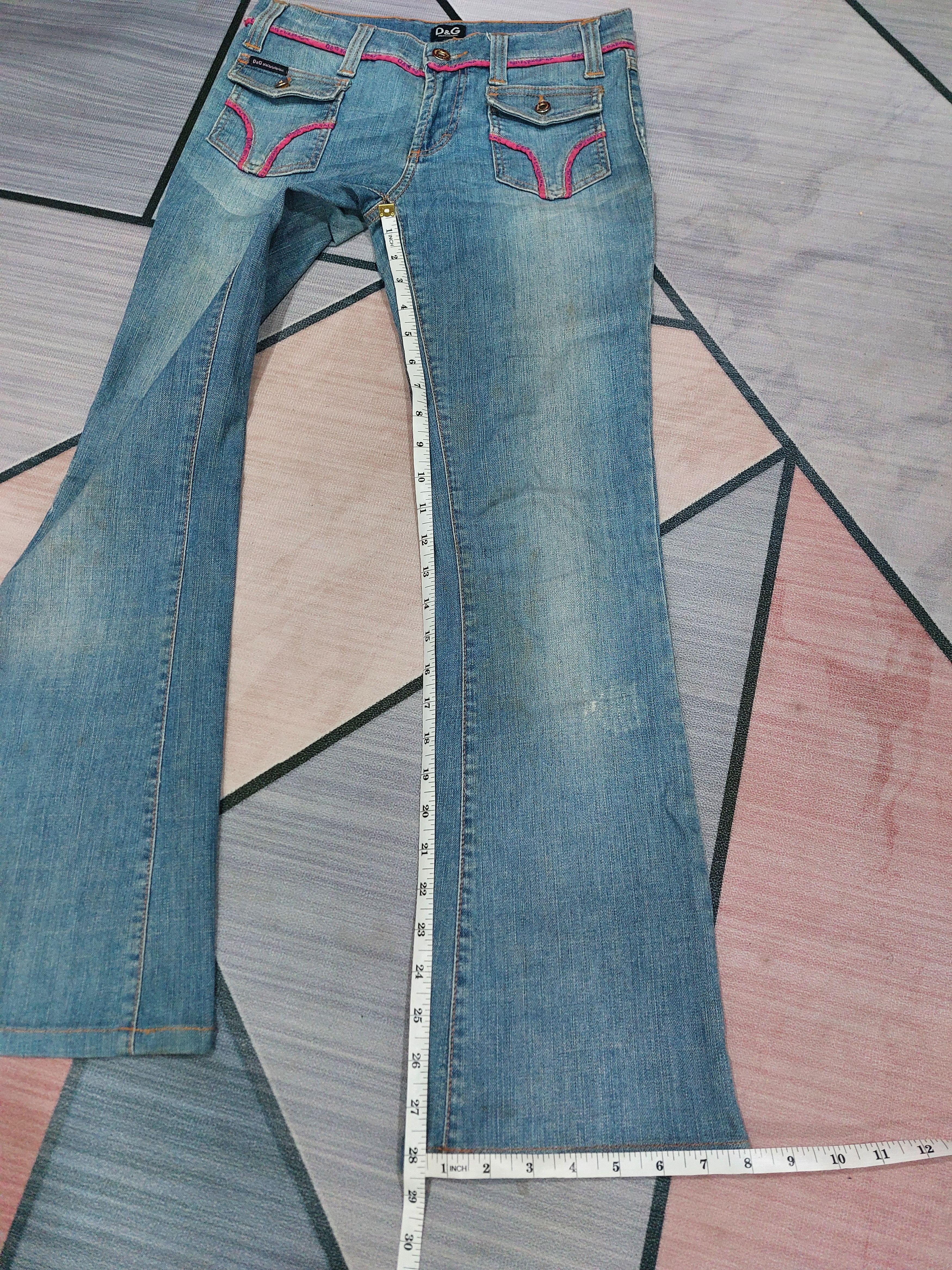 Dolce & Gabbana DOLCE & GABBANA FLARE Y2K JEANS Size 28" / US 6 / IT 42 - 15 Thumbnail