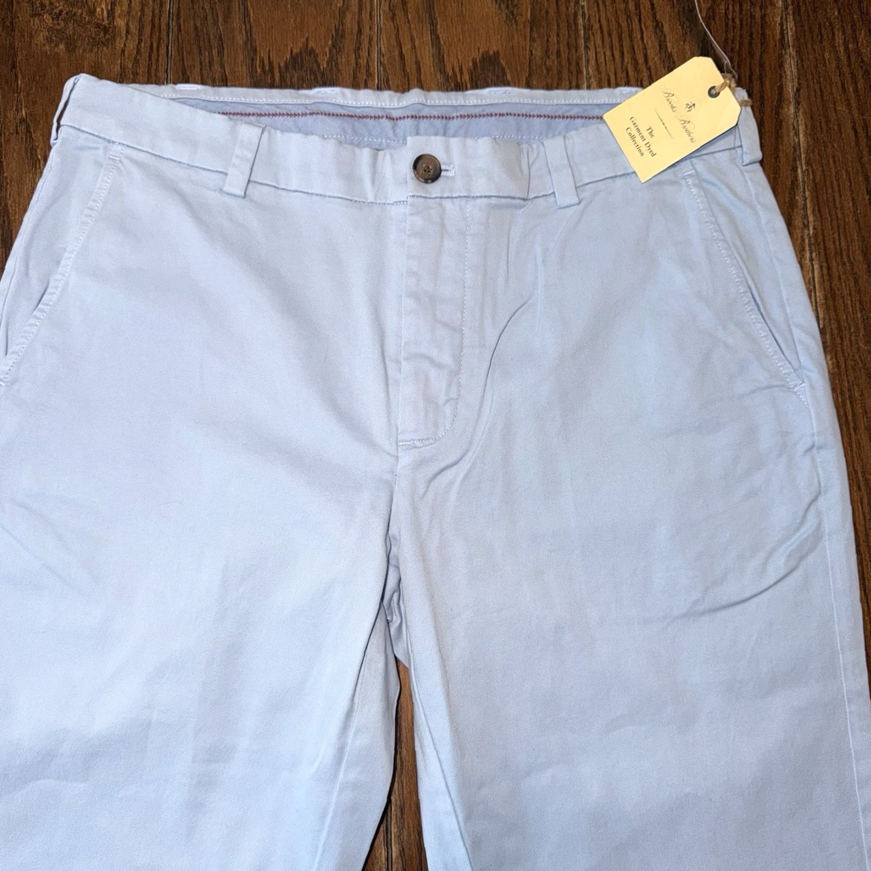 Brooks Brothers Brooks Brothers Red Fleece Dress Pants Mens 35x30 Flat Front Blue Cotton Regular Waist Straight Size 35 Nonspecific? Size US 35 - 3 Thumbnail