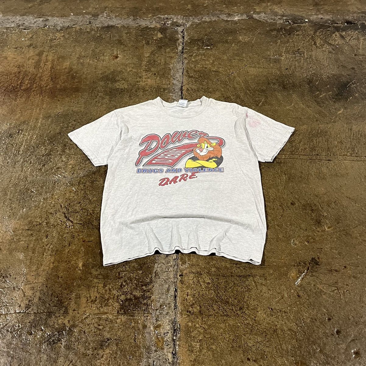 D.A.R.E × Vintage Vintage DARE Y2K 2000s Rare Anti-Drug Tiger Tee Shirt Medium Size US M / EU 48-50 / 2 - 1 Thumbnail