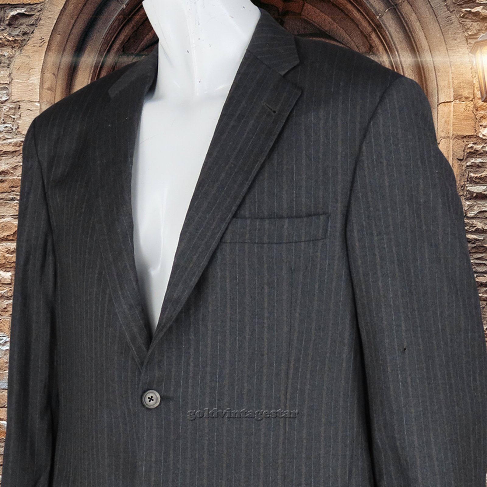 Other Burberry London Wool Striped Sport Coat Blazer 42R Size US L / EU 52-54 / 3 - 11 Thumbnail