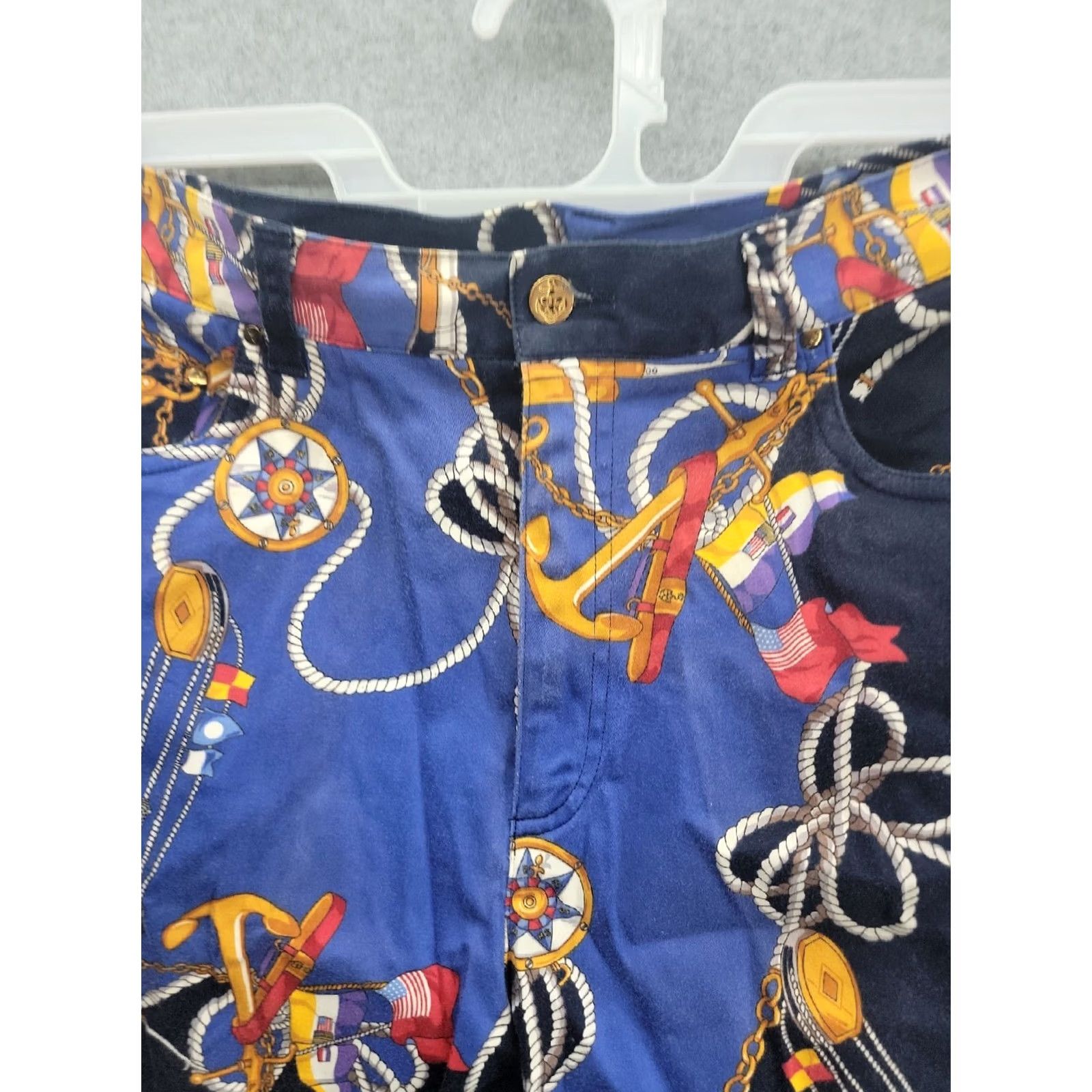 Ralph Lauren Lauren Ralph Lauren Pants Womens 12 Anchor Yacht Boating Sailor Printed Size Size 34" / US 12 / IT 48 - 2 Thumbnail