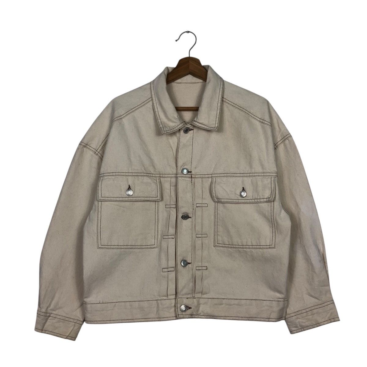 Vintage 📌Vintage Cropped Biker Jacket Double Pocket Issey Miyake Size US M / EU 48-50 / 2 - 2 Thumbnail