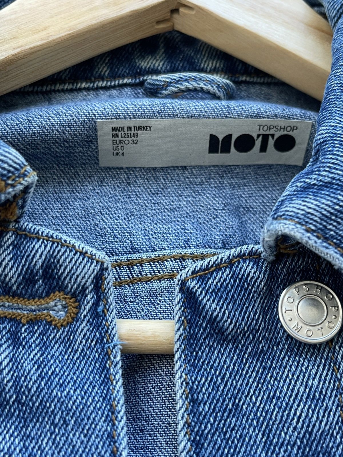 Topshop Top Shop Denim Jacket Size XS / US 0-2 / IT 36-38 - 3 Thumbnail