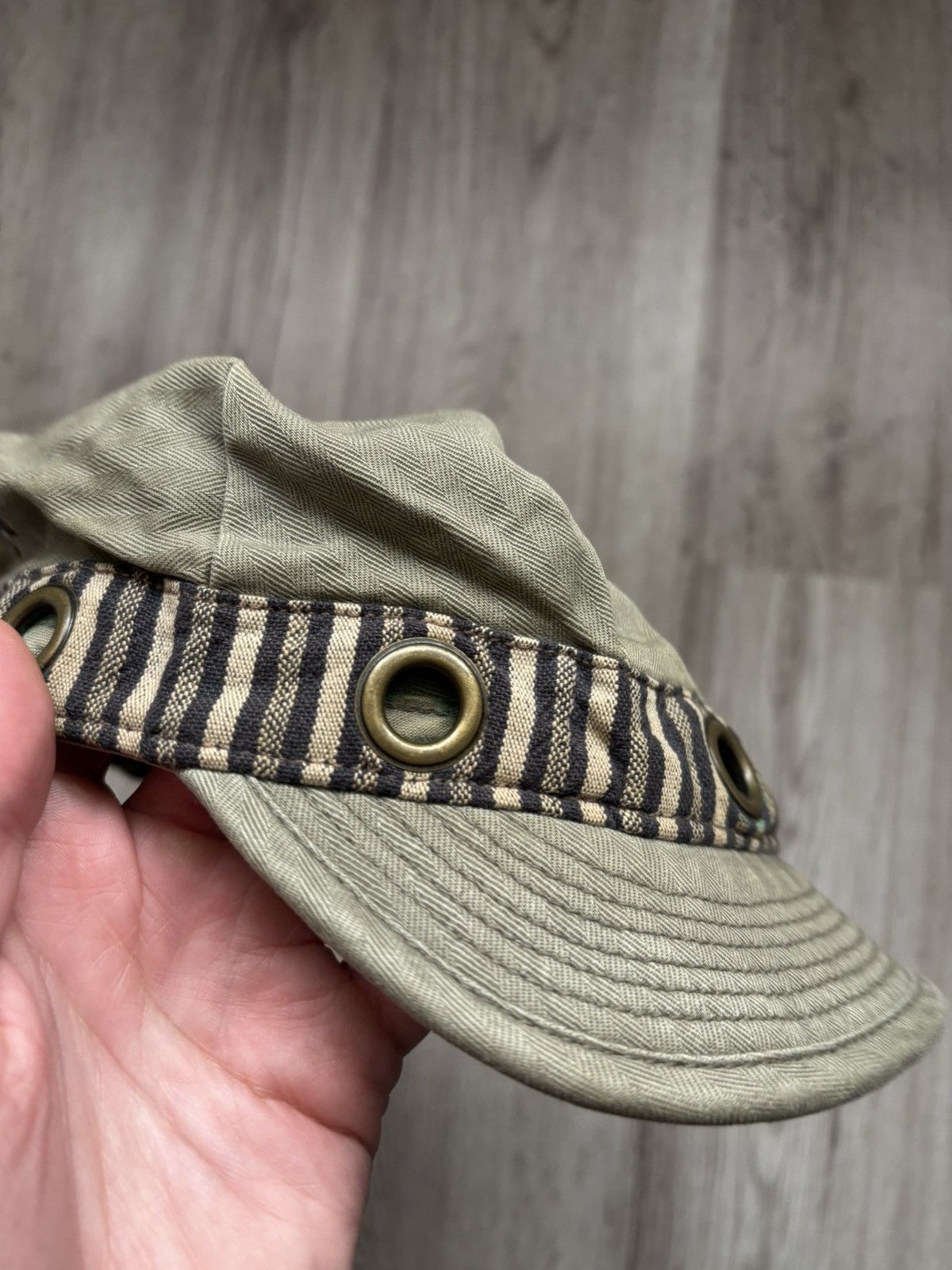 Denim & Supply Ralph Lauren Denim Supply Ralph Lauren Work Cap Khaki Cotton Stripe Band Size ONE SIZE - 9 Thumbnail