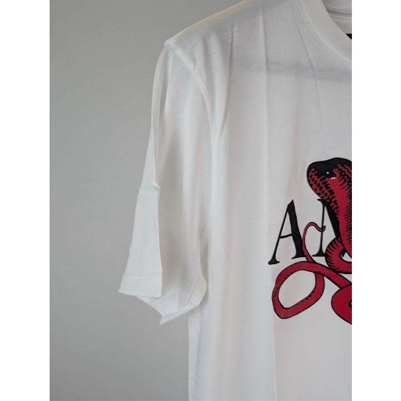 Amiri o1rshd1 Q:2 / Poison Snake Graphic Print T-Shirt White / Red Size US M / EU 48-50 / 2 - 6 Thumbnail