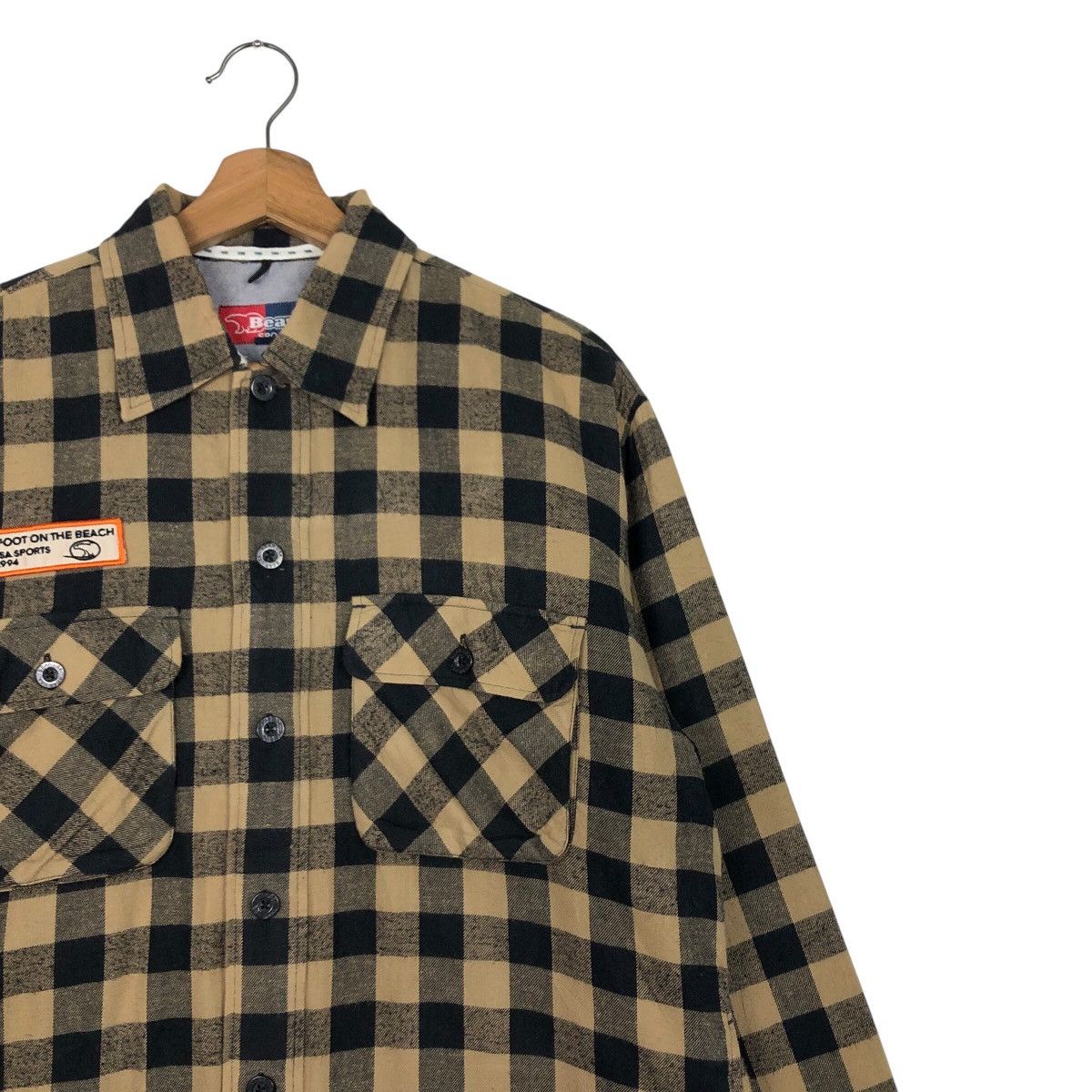 Japanese Brand Bear Sports USA Vintage Checkered Flannel Size US M / EU 48-50 / 2 - 7 Thumbnail