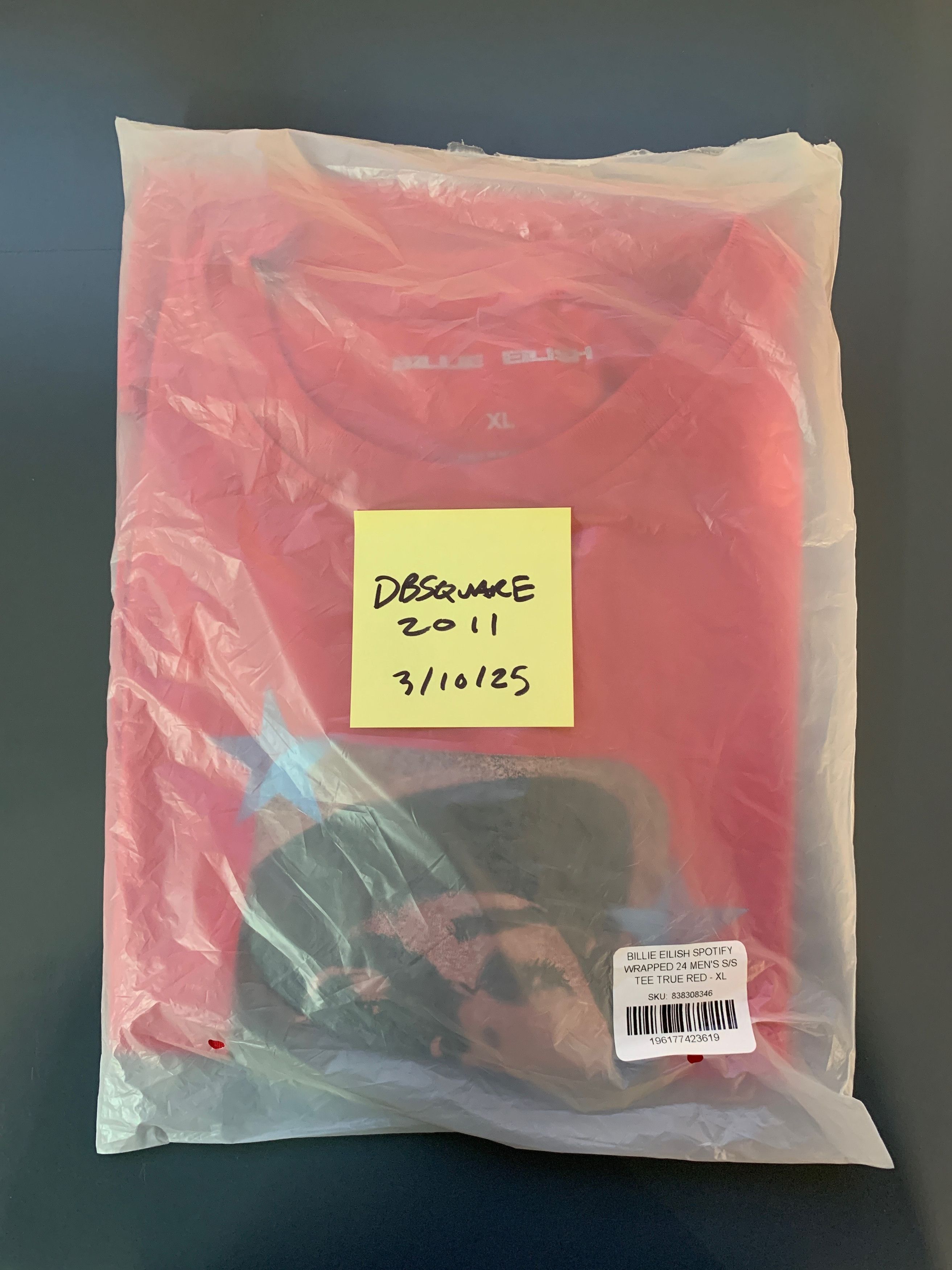 Billie Eilish Billie Eilish Dice Red Tee (SPOFITY WRAPPED EXCLUSIVE) Size US XL / EU 56 / 4 - 7 Thumbnail