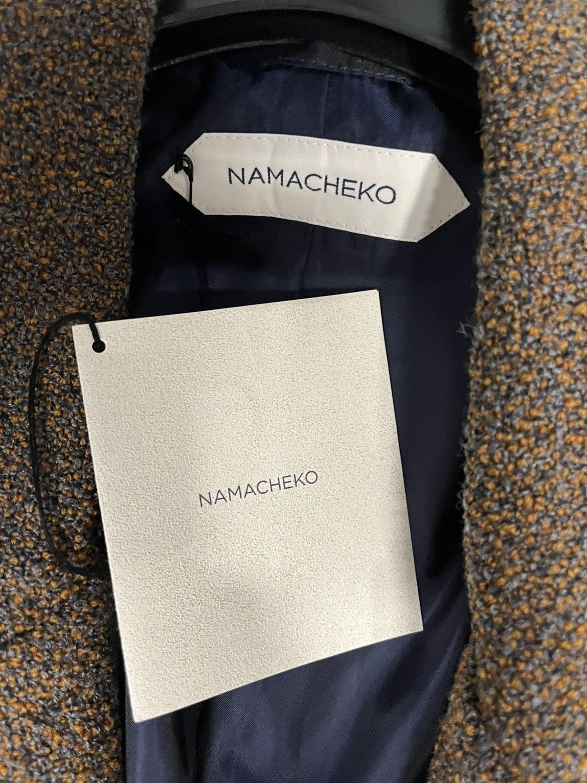 Namacheko Namacheko Brown Boucle Wool Overcoat Size US L / EU 52-54 / 3 - 3 Thumbnail