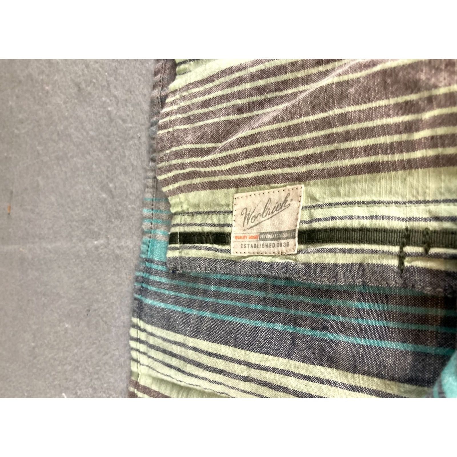 Vintage Woolrich Shirt 2XL Striped Button-Up Outdoor Casual Mens Shirt IIIOh? Size US XXL / EU 58 / 5 - 6 Thumbnail