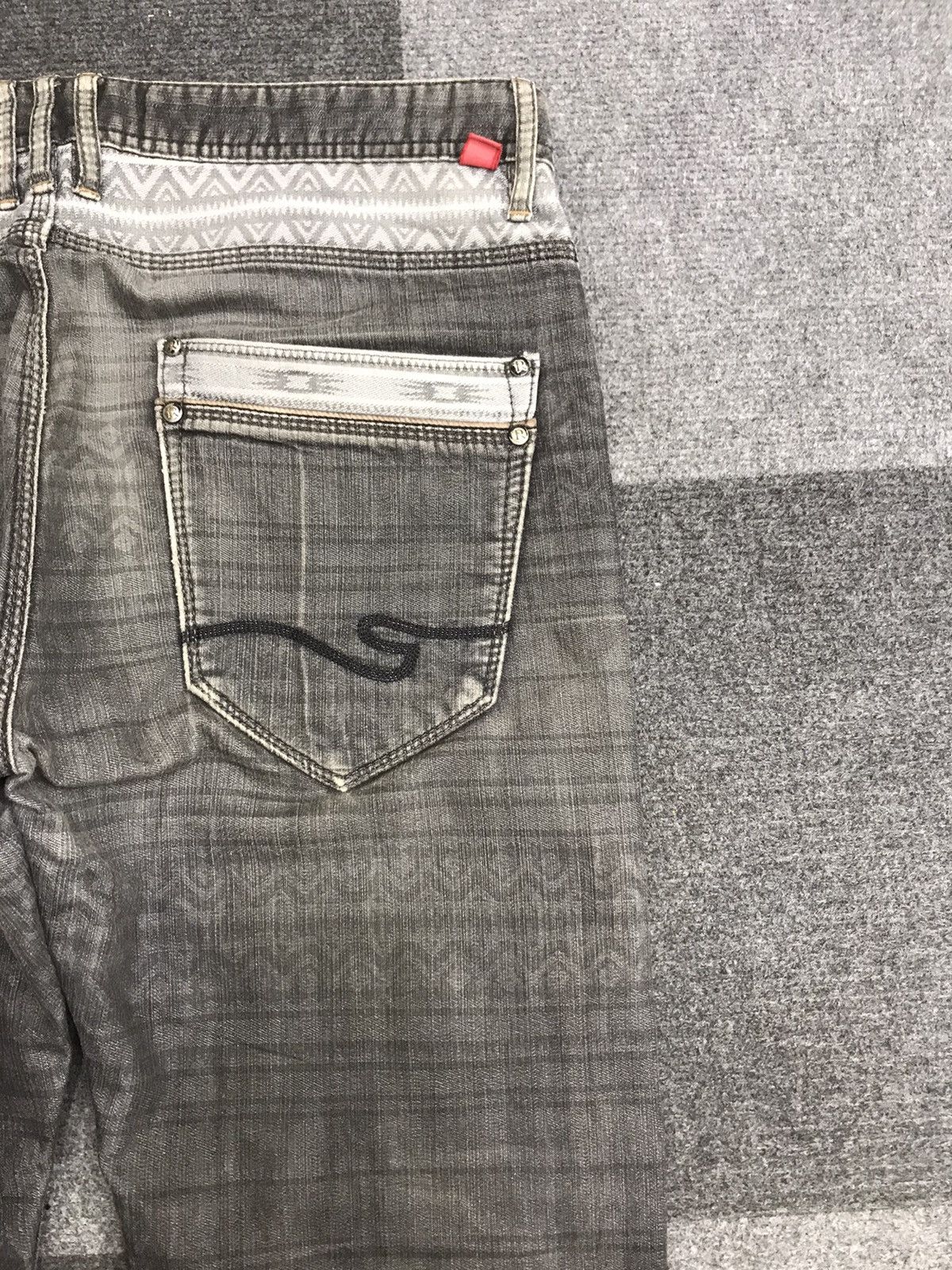 Japanese Brand 💥ULTRA RARE💥RIELABO NCFM Navajo Motive Soft Denim F241 Size US 33 - 12 Thumbnail